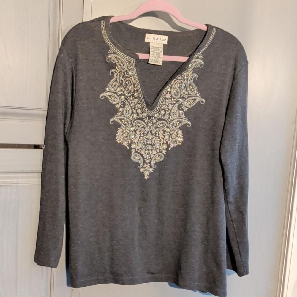 White-stag Women's Grey Shirt